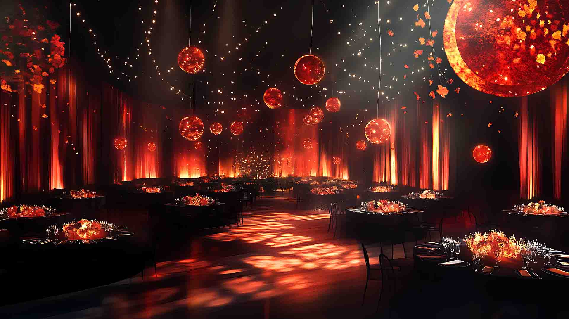 Venue with magical lighting